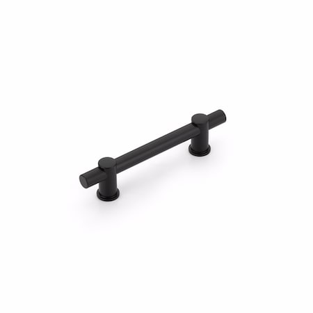Schaub 4in Center to Center Fonce Bar Cabinet Pull Matte Black Finish 424-MB