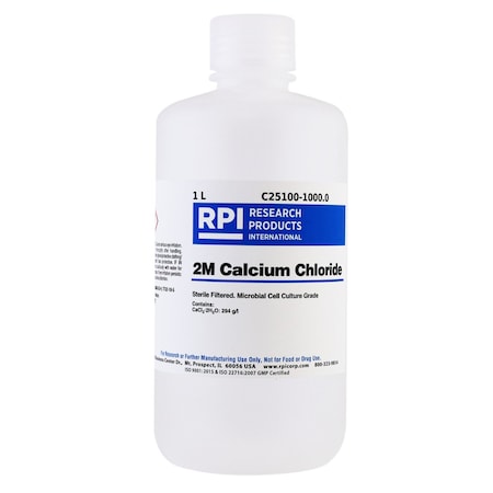 Rpi Calcium Chloride 2M Solution, 1 Liter C25100-1000.0