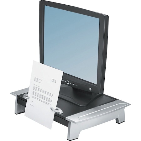 Fellowes Office Suites Standard Monitor Riser Plus, Black/Silver 8036601