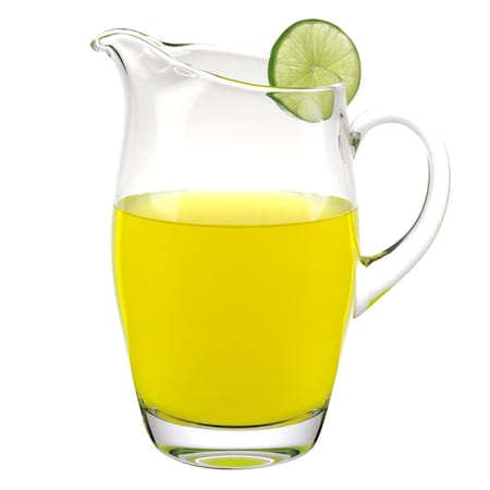 Homeroots 9 Mouth Blown Crystal Barrel Water Juice Or Iced Tea Pitcher 54 Oz 376152