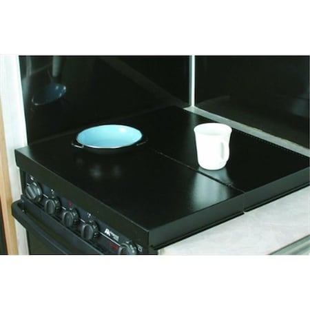 Strike3 43554 Universal Fit RV Stove Top Cover Black ST24060