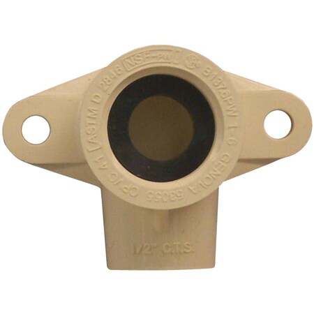 Homewerks 1/2'' Slip x FIP 90 Deg. Drop Ear CPVC Elbow, 1/4 Bend FCP FDE-12