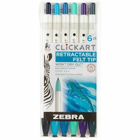 Clickart Retractable Marker Pen 0.6 mm 69026