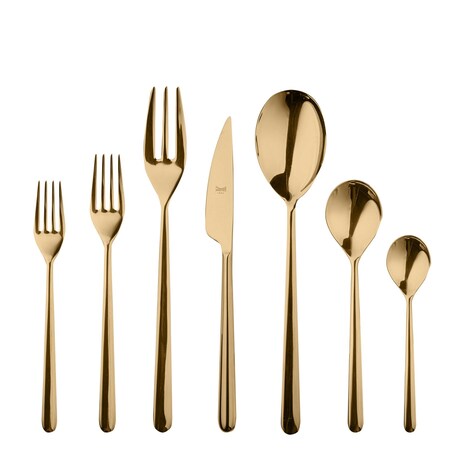 Mepra Linea Flatware Set - 32 Pieces - Gold 108922032