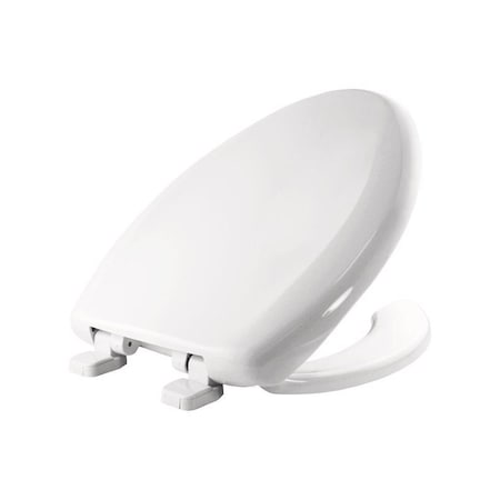 Mayfair By Bemis Toilet Seat Elongated White Plastic Plastic 1250TTA-000