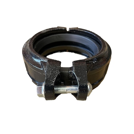 Industrial Choice Groove Coupling Tongue & Groove Black EPDM 4 inch GV-CP-RTG-E-4-BK