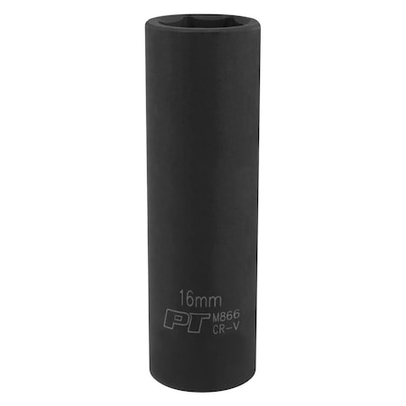 Performance Tool 1/2 In Dr. Deep Impact Socket 16Mm Socket Dp Imp 1, M866 M866