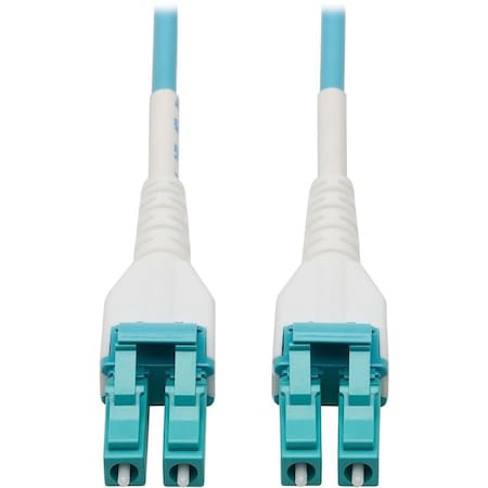 Eaton Tripp Lite Series 100G Duplex Multimode 50/125 OM4 Armored Fiber Optic Cable LC/LC Duplex N821-100M-AQ-AR
