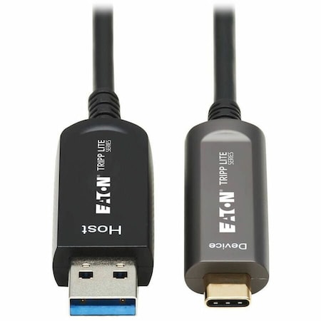 Eaton EATON USB-A To USB-C Aoc Cable M/m, USB 3.2 Gen 2 10gbps Plenum-rated Fiber U428F-30M-D3