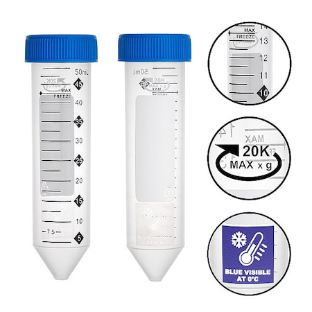 Zoro Select Centrifuge Tube, 1.14 in Dia, PK500 C2803