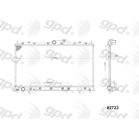 Global Parts Distributors Global Radiator 2723C