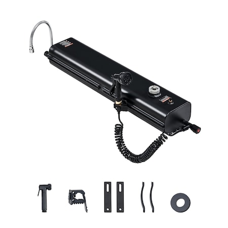 Vevor 4 Gal Roof Rack Water Tank Portable Water Tank with Splash-Guard Panel YK-SX-15L