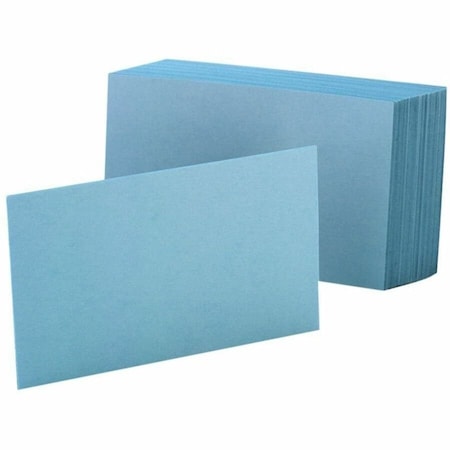 Tops Business Forms Oxford, Unruled Index Cards, 4 X 6, Blue, 100PK 7420BLU