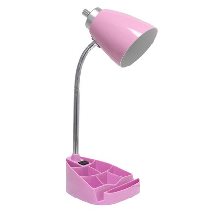 Homeroots 19" Pink Swing Arm Table Lamp 645985