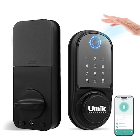 Wrightmaster 5-in-1 Aluminum Smart Pad Lock with Palm Vein Recognition, App Control, IC Card, Auto-Lock ZR-AF06