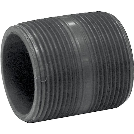 Genova Lasco 215020Bc Pipe Nipple, 1-1/2 In, Pvc, Sch 80 Schedule, 2 In L 387020D