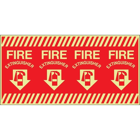 Accuform FIRE EMERGENCY COLUMN MARKER LFXG525