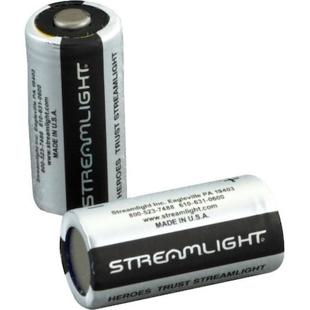 Streamlight Battery, 123, Lithium, 3V, PK12 85177