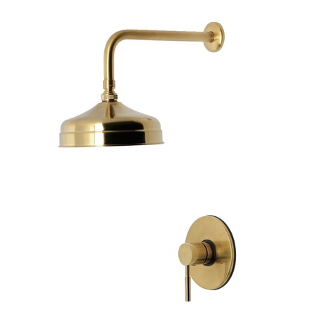 Kingston Brass Single-Handle Pressure Balanced Shower Faucet, Brushed Brass KB6337DLSO