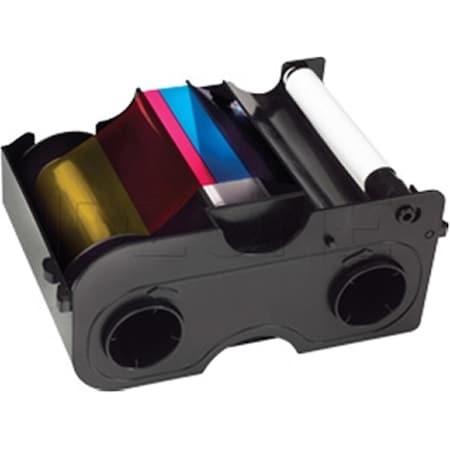 Skilledpower Dtc4000 Ymckok Cartridge with cleaning Roller: Full-color Ribbon With Two Resin Bla SK1633921