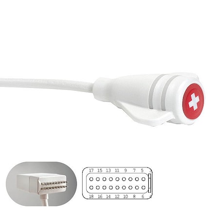 Crest Healthcare Cleanable Call Cord, 8 ft Cable L 8918W-8
