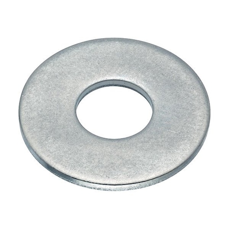 Zoro Select Flat Washer, For Screw Size 5/16 in , Aluminum Plain Finish, 5 PK WASB51RAL