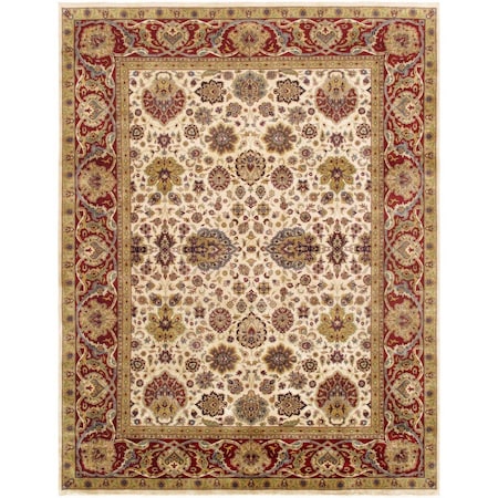 Pasargad Home Baku Collection Hand-Knotted Lamb's Wool Area Rug- 9 ft. 0 in. X 11 ft. 9 in. P-437 9X12