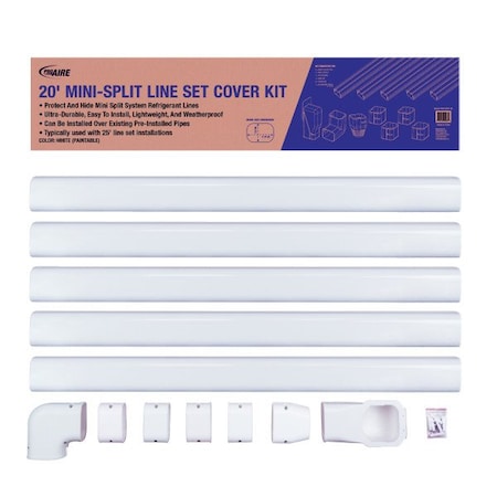 Perfect Aire Line Cover Kit, White, 20 ft PROLSKIT-20