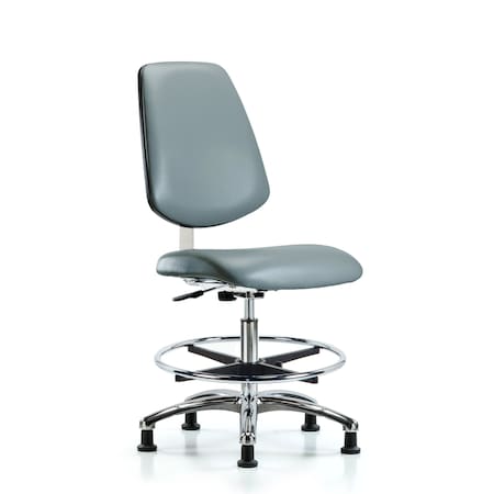 Blue Ridge Ergonomics Vinyl Clean Room Chair BR-CLR-VMBCH-MB-CR-CF-RG-8822