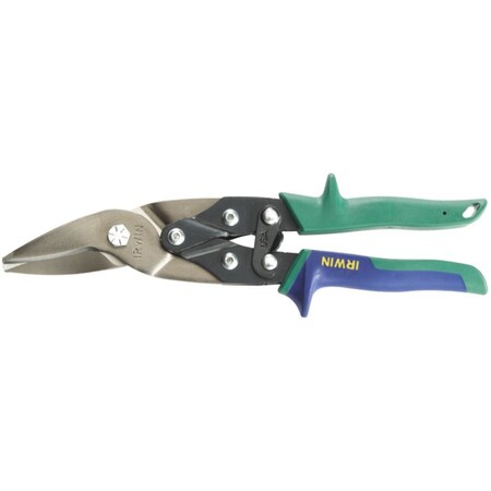 Irwin Irwin 10 in. Drop Forged Steel Right/Straight Aviation Snips 18 Ga. 1 pk 2073112