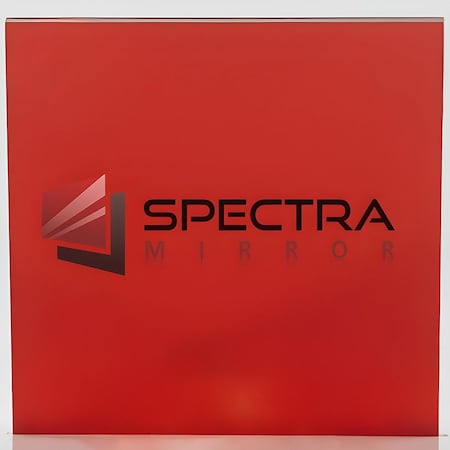 Spectra Mirror 24''X24'', 1/8'' Thick, Light Red Acrylic Color Mirror. Sizes Cut Nominal +/-1/8'' 3M1310F2424