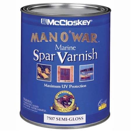 Man Owar 1 Qt McCloskey Clear Man Owar Marine Spar Varnish, Semi-Gloss 7507