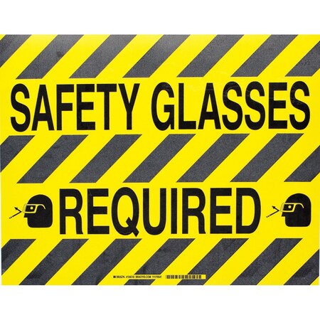 Brady Floor Safety Sign, 14in H x 18in W x 0.011in D, Polyester 104510