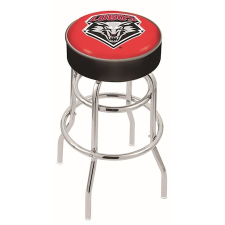 Holland Bar Stool Co 25" New Mexico Cushion Seat, 2-Ring Chrome Swivel Bar Stool L7C125NewMex