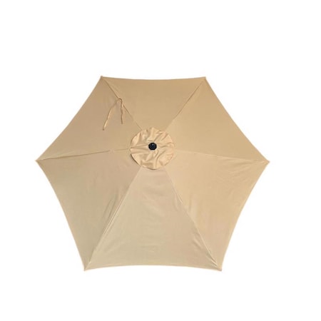 Living Accents 9 ft. Tiltable Yellow Market Umbrella YQ101BK-YL
