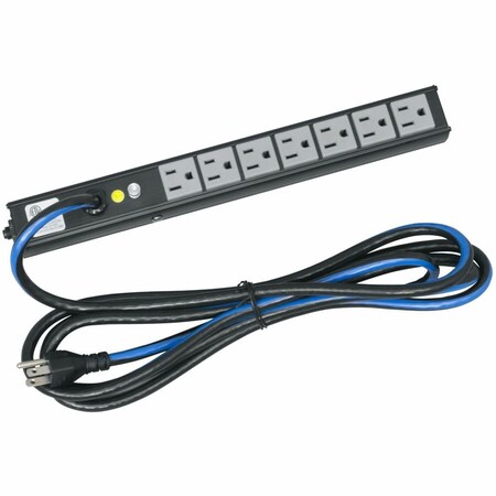 Middle Atlantic SLIM PWR STRIP, 7 OUTLET PD-715SC-NS