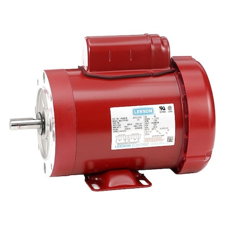 Leeson Farm Duty Motor, Capacitor-Start, 1 HP, 115/230V AC, 1,725 Nameplate RPM, 56C Frame 116488.00