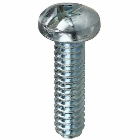 Dottie #6-32 x 1-1/2 in Combination Slotted/Square Round Machine Screw, Zinc Plated Carbon Steel, 100 PK RMDS632112