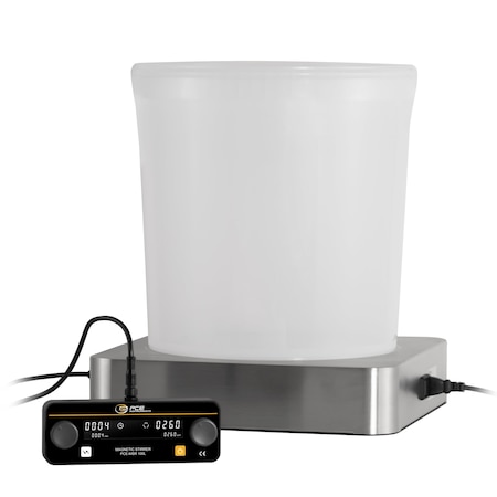 Pce Instruments Magnetic stirrer, 100-600 rpm for up to 100 L with 15.7 x 15.7 in stainless plate PCE-MSR 100L