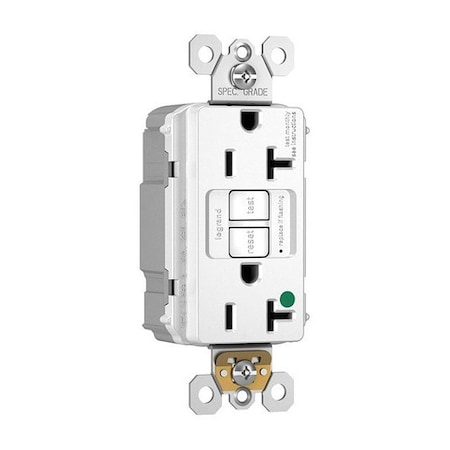 Legrand PLUGTAIL, 20 A, 125V AC, White, Plastic PT2097HGW