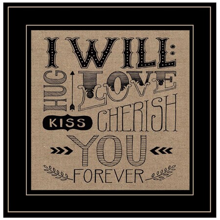 Homeroots Forever 2 Black Framed Print Wall Art 404885