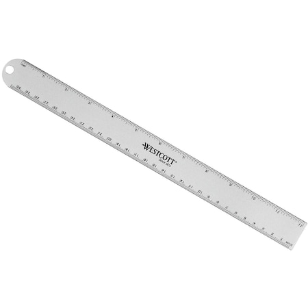 Westcott 12'' Aluminum Ruler 14174