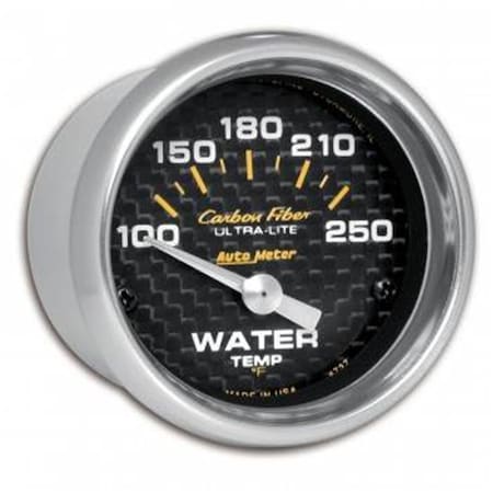 Tool 4737 Carbon Fiber Electric Water Temperature Gauge - 2.06 in. - 100-250 deg F TO3635553