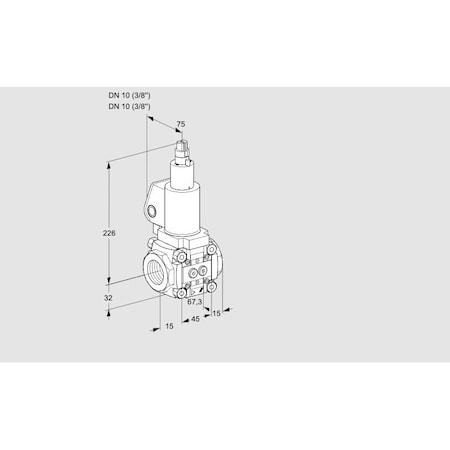 Honeywell Kromschroder VLV ASSY, SOLND, 3/8NPT, GAS VAS 1T/LQSL, SL KS88008411