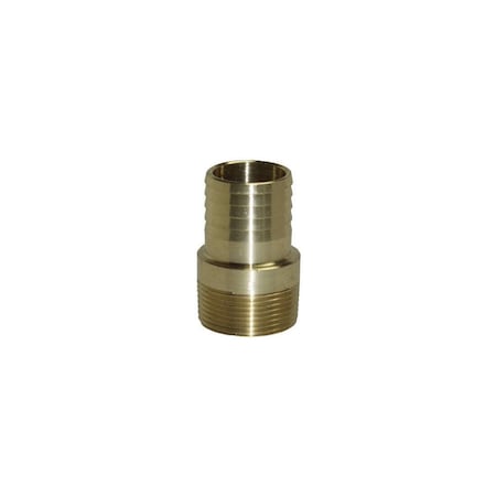 Water Source Yellow Brass Threaded Male Adapter, Barbed End, 1.5-In. MA150NL