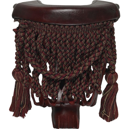 Billiards Accessories Burgundy Fringe Leather Pockets , 6PK TPPK10