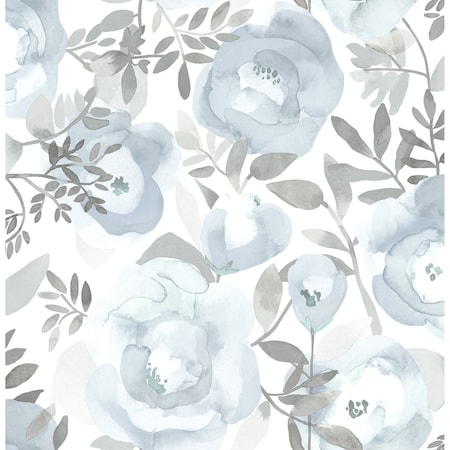 A-Street Prints Orla Blue Floral Wallpaper 2903-25841