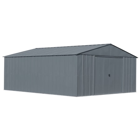 Arrow Classic 14 x 17 x 7 ft Charcoal Steel Storage Shed CLG1417CC