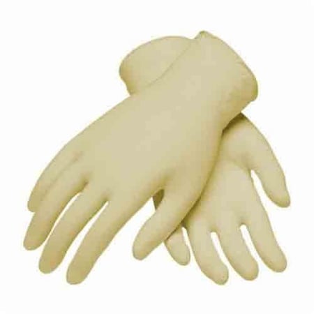 Pip Disposable Gloves, Large, Natural rubber Latex, Natural, 9.3 in L, Non-Powdered, Fully Textured 62-322PF/L