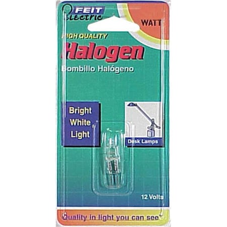 Feit Electric 10 Watt Halogen Quartz T3 Bi Pin Light Bulb BPQ10T3